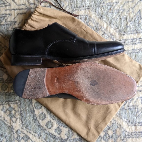 Black Double-Monk GYW Dress Shoes, Size 10.5 US - Picture 3 of 5